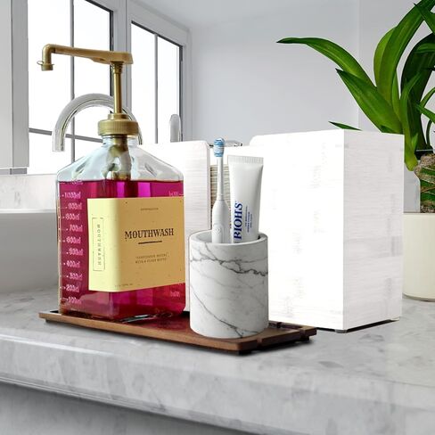 eBun Bamboo C Fold Paper Towel Dispenser – Wall Mount & Countertop Napkin Holder for Multifold, Z-Fold Styles, Modern Farmhouse Paper Towel Holder for Bathroom, Kitchen, Office & Commercial Use, Brown in Kuwait