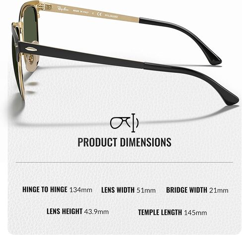 Ray-Ban RB3716 CLUBMASTER METAL Square Shaped Sunglasses for Men & Women with Official RAYBAN Eyewear Kit in Saudi Arabia