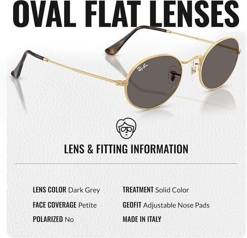 Ray-Ban RB3547N العدسات المسطحة البيضاوية الشكل البيضاوي شكل نظارة شمسية مع حزمة طقم النظارات الرسمية in Saudi Arabia
