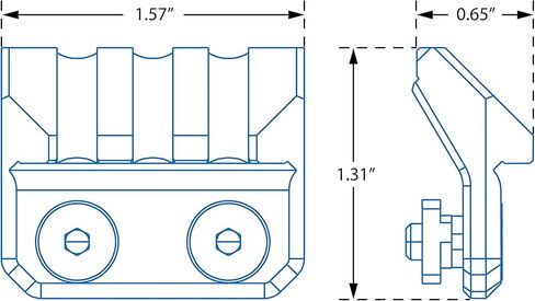 UTG Angled Picatinny Mount, Black in Saudi Arabia