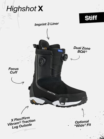 Burton Men's Highshot X Step On Snowboard Boots, Size 12, Iris Bloom in Saudi Arabia
