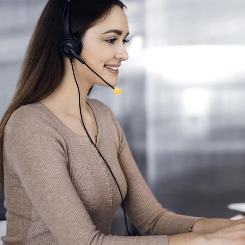 20 Pcs Yellow Mini Headset Windscreen Microphone Foam Cover, Lavalier Mic Covers Small Lapel Mic Sponge Pop Filter Replacement for Noise Reduction in Kuwait