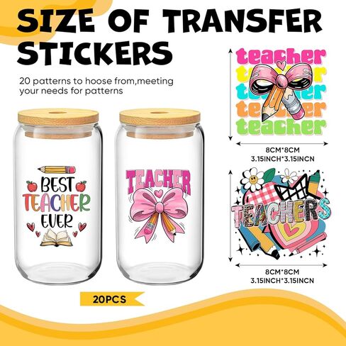 UV DTF Cup Wrap Stickers - 20 Sheets Summer Ocean UV DTF Cup Wraps for 16 oz Libbey Glass Cups, Funny Rub on Transfers for Coffee Mugs Furniture Craft Wood DIY Crafts in Saudi Arabia