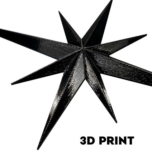 Stylor Mid Century Modern Decor - Whimsigoth MCM Retro 3D Star Wall Art Sculpture, Vintage Celestial Home Decor Accent, Plastic Starburst Decor (Set of 6) in Kuwait