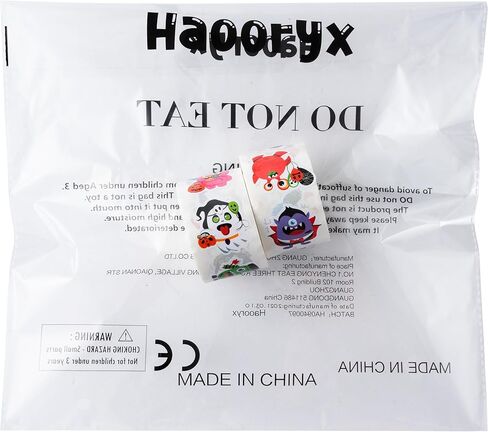 Haooryx Football Self Adhesive Stickers - 1000pcs(2 Rolls)16 Designs Cartoon Super Rugby Bowl Self-Adhesive Sticker Rolls Gift Wraping Decals I Love Football Touch Down Rugger Match Day Giftwrap Decor in Kuwait