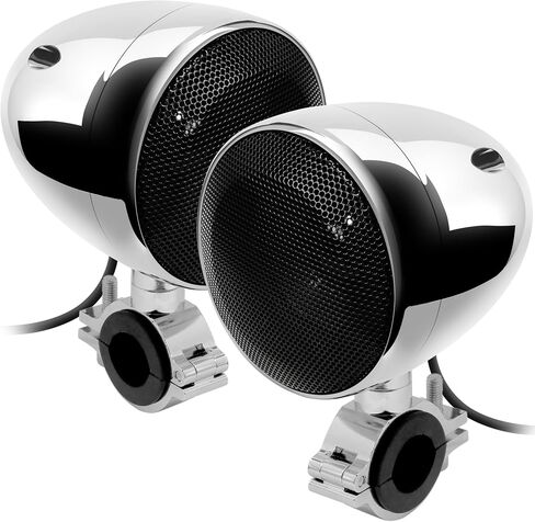 GoHawk TN4-Q 1000W 4 Channel Amplifier 4" Full-Range Waterproof Bluetooth Motorcycle Stereo Speakers Audio System AUX USB SD Radio for 1-1.5" Handlebar Harley Touring Cruiser ATV in Kuwait