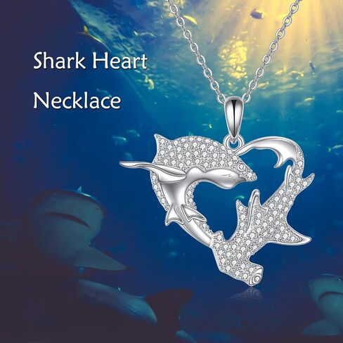 Cubic Zirconia Animal Necklace Sterling Silver Manta/Whale/Dolphin/Pendant Ocean Animal Jewelry Gifts for Women in Saudi Arabia