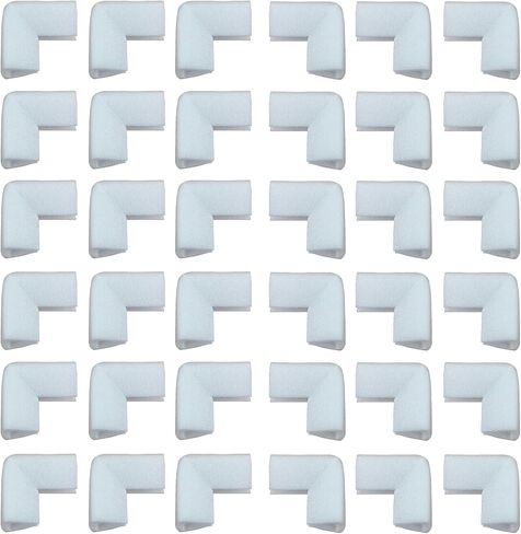 32Pcs Foam Edge Corner Protectors U-groove for Packaging Picture Frames, TV, Mirrors, Glass and Furniture, L-shaped Cushioning Transport Mobile Packaging for thickness of about 0.5inch in Saudi Arabia