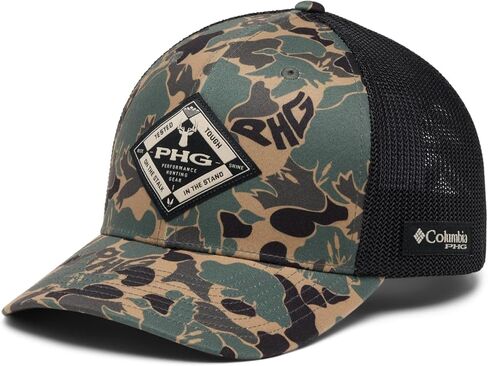 Columbia Unisex PHG Antlers Mesh Ball Cap, Sahara/Grill/Delta Hunter Diamond, S/M in Saudi Arabia