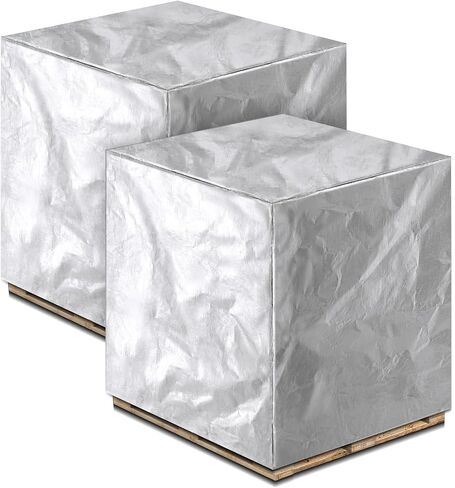 48" x 60" x 48" Heavy Duty Pallet Covers Outdoor PE Waterproof Pallet Cover Silver Tarp Waterproof for Construction Outdoor Storage in Kuwait