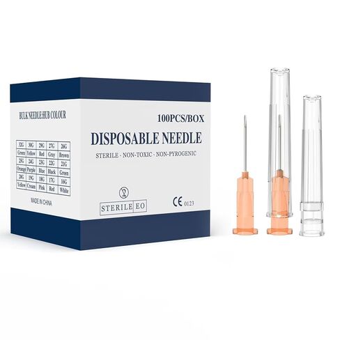 22 Gauge 1.5 بوصة إبرة ملفوفة بشكل فردي ، 100 PCS Luer Lock Needles الإكسسوارات الصناعية (22G 1.5 بوصة) in Kuwait