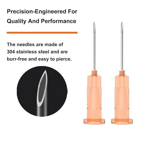 22 Gauge 1.5 بوصة إبرة ملفوفة بشكل فردي ، 100 PCS Luer Lock Needles الإكسسوارات الصناعية (22G 1.5 بوصة) in Kuwait