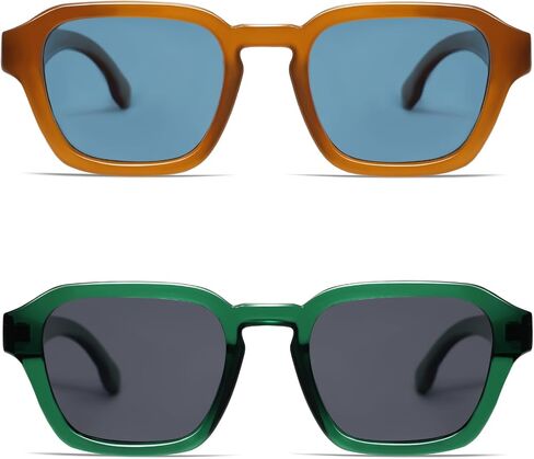 VANLINKER Retro Vintage Polarized Trendy Small Square Sunglasses for Women Men 2025 Fashion Shades VL9858 in Saudi Arabia