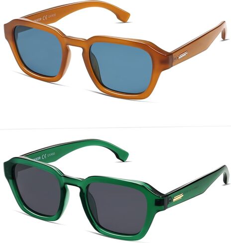 VANLINKER Retro Vintage Polarized Trendy Small Square Sunglasses for Women Men 2025 Fashion Shades VL9858 in Saudi Arabia