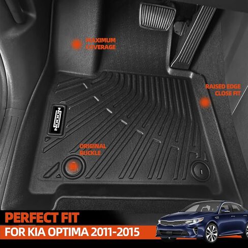 سجادات أرضية مناسبة لجميع الأحوال الجوية تناسب Kia Sorento 2016-2020 سجادات أرضية الصف الثالث وحصيرة صندوق السيارة ومسند الظهر لملحقات Kia Sorento طوال الموسم وبطانة أرضية مضادة للانزلاق عديمة الرائحة in Kuwait