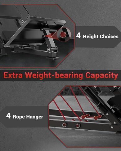 Garvee Leg Press Hack Squat Machine 2 in 1 Combo Workout Machine for Home Gym with Linear Bearing & Solid Steel Pipe, Lower Body Strength Training Equipment in Saudi Arabia