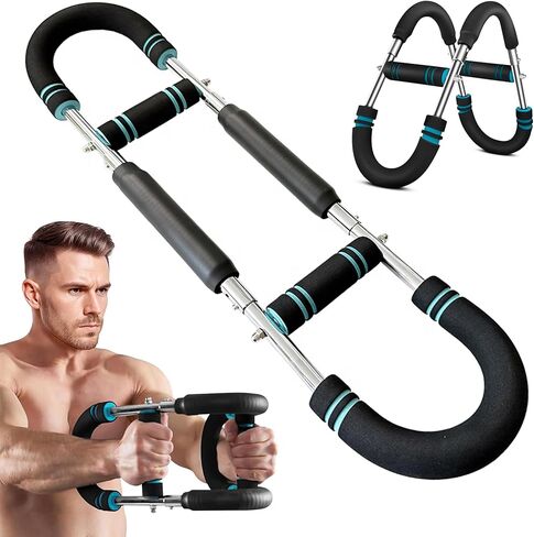 Twister Arm Trainer For Men & Women, Chest Workout Equipment Adjustable 6 Resistance Levels (30-120lb) - Removable and Attachable Fitness Exercise Equipment, Portable At Home Workout Equipment in Saudi Arabia