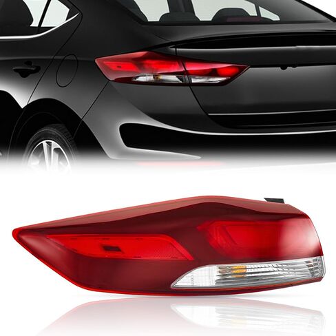 TODO Tail Lights Compatible with 2017-2018 Hyundai Elantra Taillight Rear Lamp Replace 92402F2020 HY2805142 (Passenger/Right Side) in Saudi Arabia