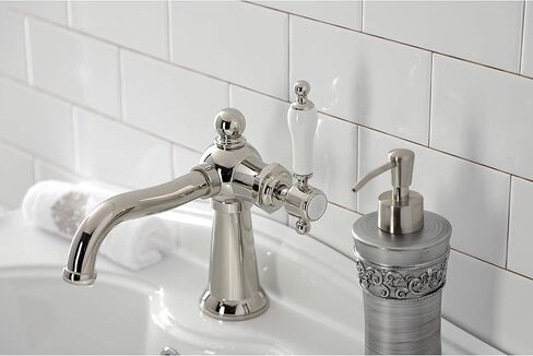 Kingston Brass KS154KLPB Nautical Bathroom Faucet, Polished Brass 4.5 x 6.31 x 8.81 in Saudi Arabia