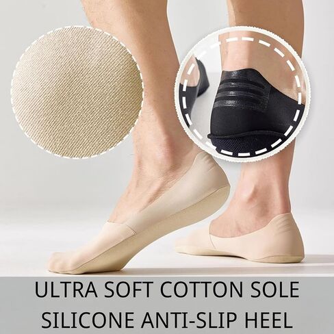 No Show Socks for Womens, liner socks, Made of Ice Silk Surface on the Surface, Cotton on the Bottom,Heel Silicone Non-slip (8 Pairs, 8 Colors) in Saudi Arabia