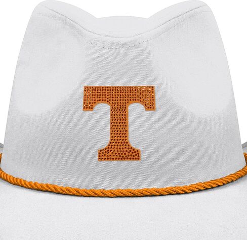 FOCO Women's NCAA College Team Rhinestone Logo White Cowboy Hat in Saudi Arabia