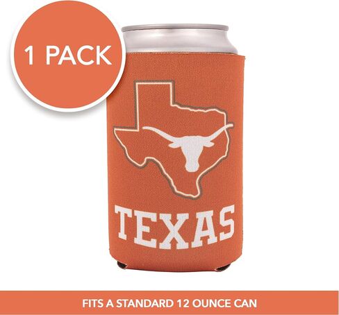Desert Cactus University of Texas Can Insulator Beverage Cooler 2 Pack Foam Beverage Holder Longhorns UT Austin (2 Pack Can) in Kuwait