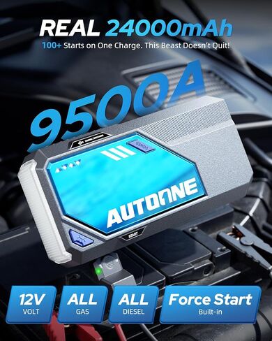 AutoOne M5 8500a Car Jump Starter 12V بطارية البطارية بداية قابلة للبطولة (جميع الغاز/All Diesel) in Saudi Arabia