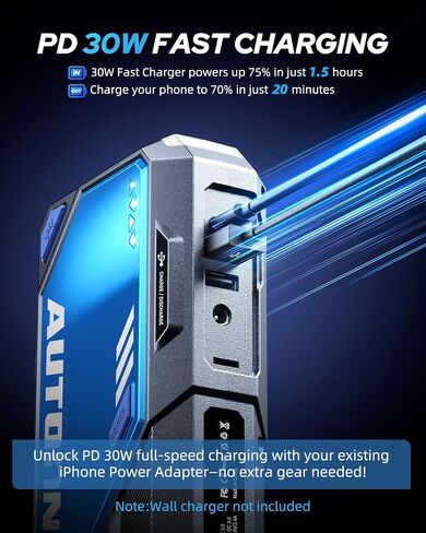 AutoOne M5 8500a Car Jump Starter 12V بطارية البطارية بداية قابلة للبطولة (جميع الغاز/All Diesel) in Saudi Arabia
