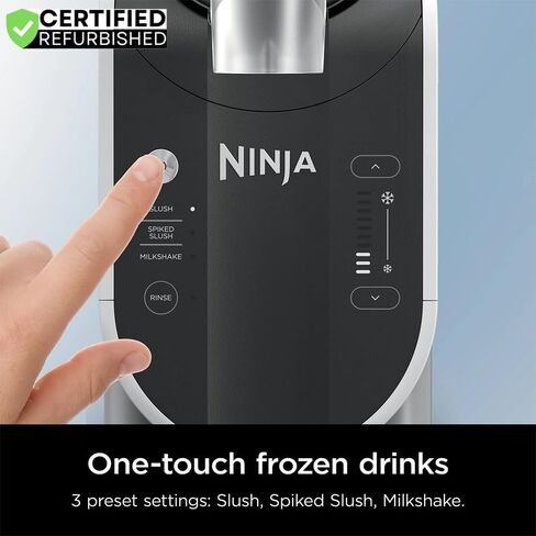 Ninja FS300 SLUSHi 72oz. Frozen Drink & Slushie Machine (Renewed) Bundle with Deco Essentials Collapsable Water Bottle BPA Free 24oz Gray/Stainless and 1 YR CPS Enhanced Protection Pack in Saudi Arabia