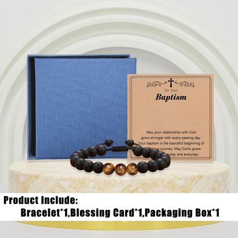 Baptism Gifts for Boys,Braided Rope Cross Bracelet for Kids,First Communion Gifts Boys Christian Christening Graduation (Brother) in Kuwait