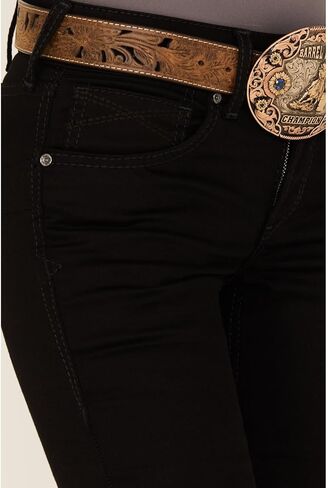 ARIAT Women's Perfect Rise Ella Boot Cut Jeans, Black, 27 Long in Saudi Arabia