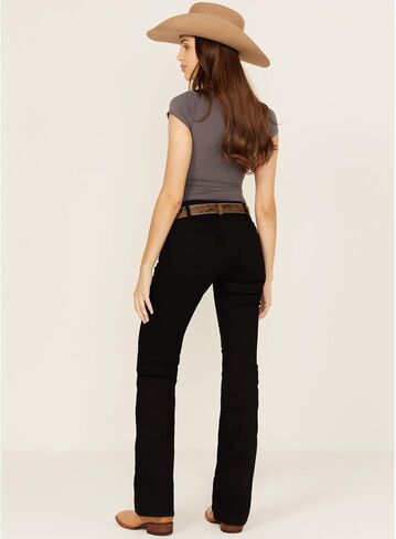 ARIAT Women's Perfect Rise Ella Boot Cut Jeans, Black, 27 Long in Saudi Arabia