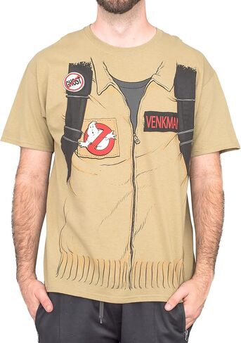 Ghostbusters Halloween Costume Cosplay الكبار تي شيرت قصير الأكمام مع طباعة خلفية in Saudi Arabia