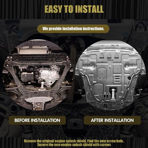 Steel Engine Splash Shield Fit for KIA K5 2021 2022 2023 2024 2025 Front Skid Plate Heavy-Duty Lower Engine Cover Guard Fit for K5 Engine Shield w/Screw Hardware in Saudi Arabia