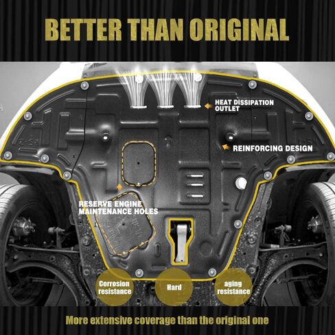 Steel Engine Splash Shield Fit for KIA K5 2021 2022 2023 2024 2025 Front Skid Plate Heavy-Duty Lower Engine Cover Guard Fit for K5 Engine Shield w/Screw Hardware in Saudi Arabia