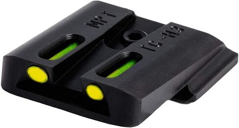 Truglo TFO Tritium & Fiber-Optic Handgun Sight Durable Snag-Resistant Glowing Front & Rear Night Sight, Compatible with Smith & Wesson M&P Series in Saudi Arabia