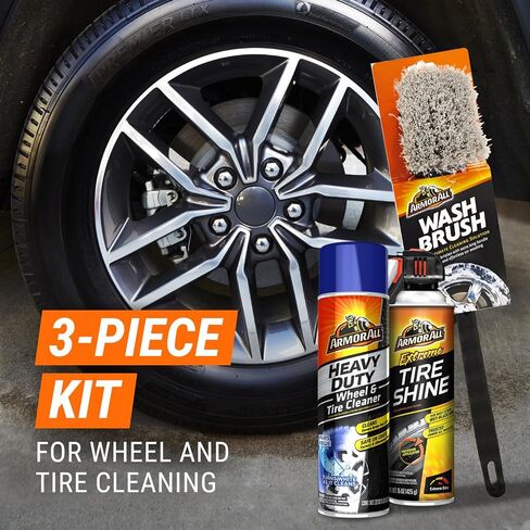 Armor All Car Tire Shine, One-Step Tire Shine Spray for Precise, Even Shine and Minimal Overspray - 2 Count in Saudi Arabia