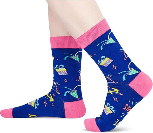 HAPPYPOP Zodiac Gifts Birthday Gifts for Women Men - Astrology Constellation Horoscope Gifts, Fuzzy Space Galaxy Socks Teens in Saudi Arabia