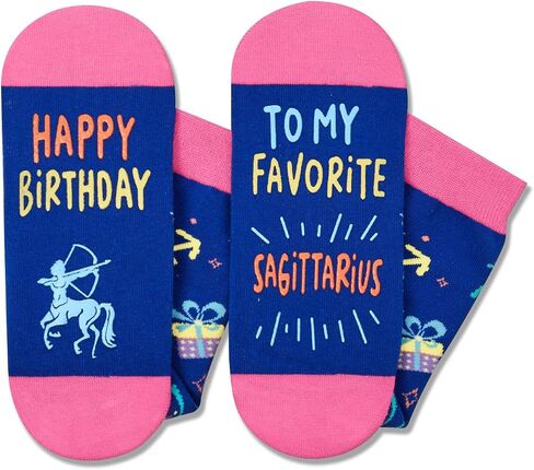 HAPPYPOP Zodiac Gifts Birthday Gifts for Women Men - Astrology Constellation Horoscope Gifts, Fuzzy Space Galaxy Socks Teens in Saudi Arabia