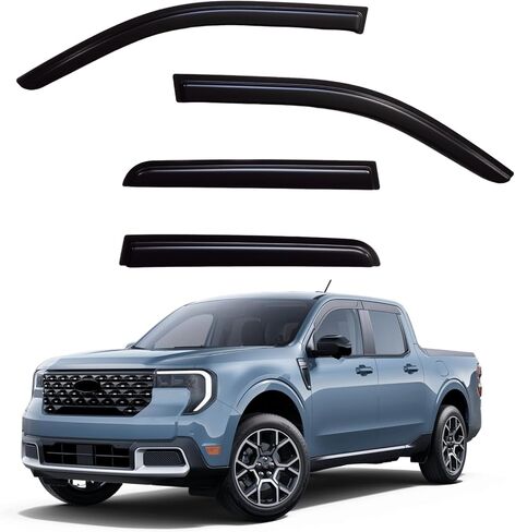 Window Visors Rain Guards fits 2024 2025 Toyota Grand Highlander, Out-Channel Window Wind Deflectors Vent Shades Accessories, Dark Smoke 4 Pcs in Kuwait