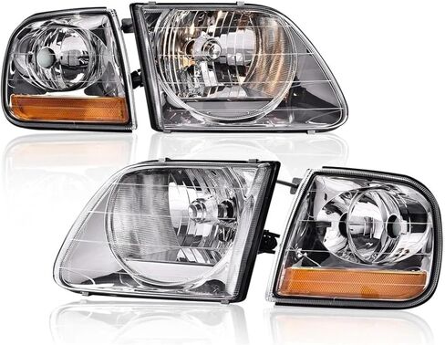 EPIC LIGHTING AMOE Replacement Signal Lights Compatible with Ford 97-00 F-150 01-03 F-150 XL XLT Lariat King Ranch 97-02 Expedition 97-99 F-250 LD [ FO2550118 F75Z13201AC FO2551118 F75Z13200AC ] Pair in Saudi Arabia