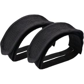 2 Pcs Black Beam Strap Pedal Straps Cycling Kids Bike Foot Pedal Straps Toe Clips Straps Tape for Fixed Gear Bike Pedals and Cleats Parts in Saudi Arabia