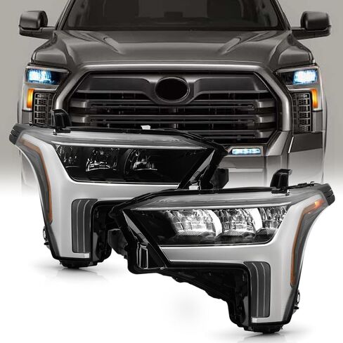KEEKPO - For 2022 2023 2024 Toyota Tundra w/Halogen Signal LED Reflector Headlight Headlamp Replacement Driver Side in Kuwait