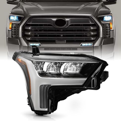 KEEKPO - For 2022 2023 2024 Toyota Tundra w/Halogen Signal LED Reflector Headlight Headlamp Replacement Driver Side in Kuwait
