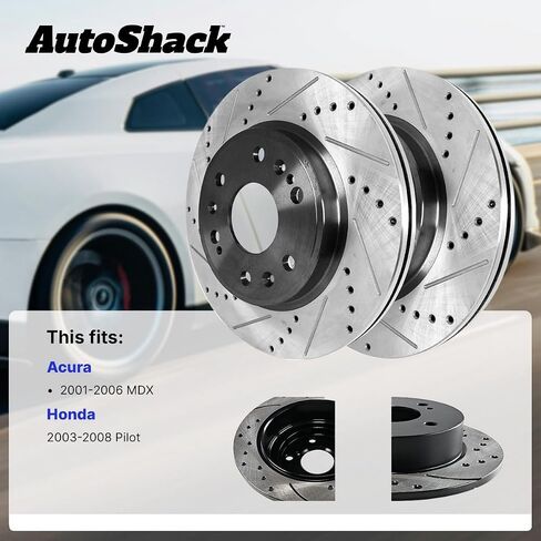 أدوات استبدال دوارات الفرامل التلقائية للفرامل الأمامية والخلفية لعام 2003-2008 Honda Pilot 2001-2006 Acura MDX 3.5L V6 AWD FWD R41277R41320 in Saudi Arabia