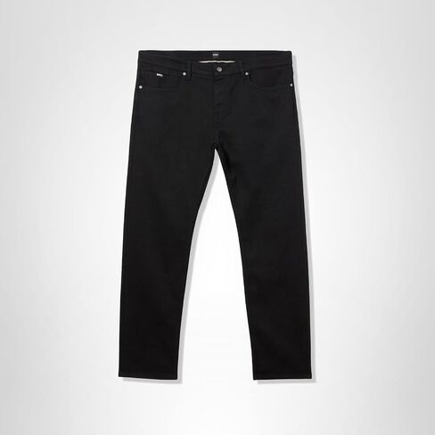 BOSS Men's Delaware Black Straight Leg Slim Fit Jeans in Saudi Arabia