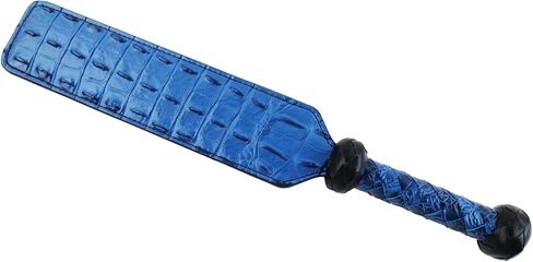 Premium Horsewhip Leather Paddle Whip 15.5 Inch Blue for Equestrian Horse Sports in Saudi Arabia