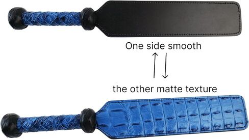Premium Horsewhip Leather Paddle Whip 15.5 Inch Blue for Equestrian Horse Sports in Saudi Arabia
