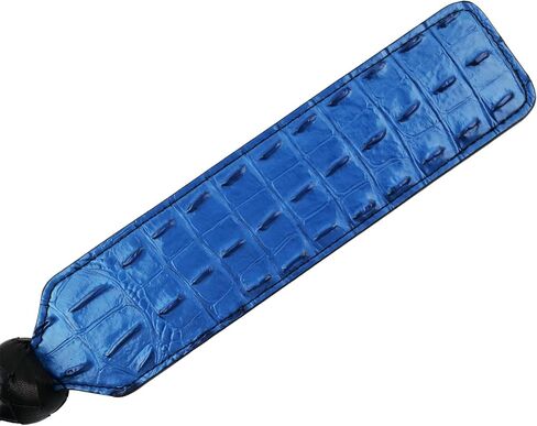 Premium Horsewhip Leather Paddle Whip 15.5 Inch Blue for Equestrian Horse Sports in Saudi Arabia