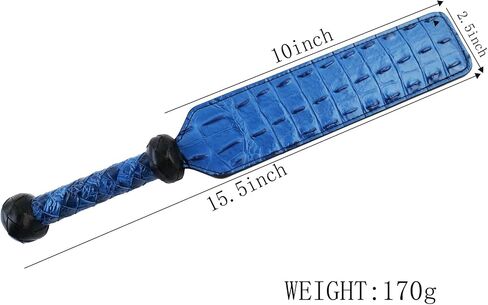 Premium Horsewhip Leather Paddle Whip 15.5 Inch Blue for Equestrian Horse Sports in Saudi Arabia
